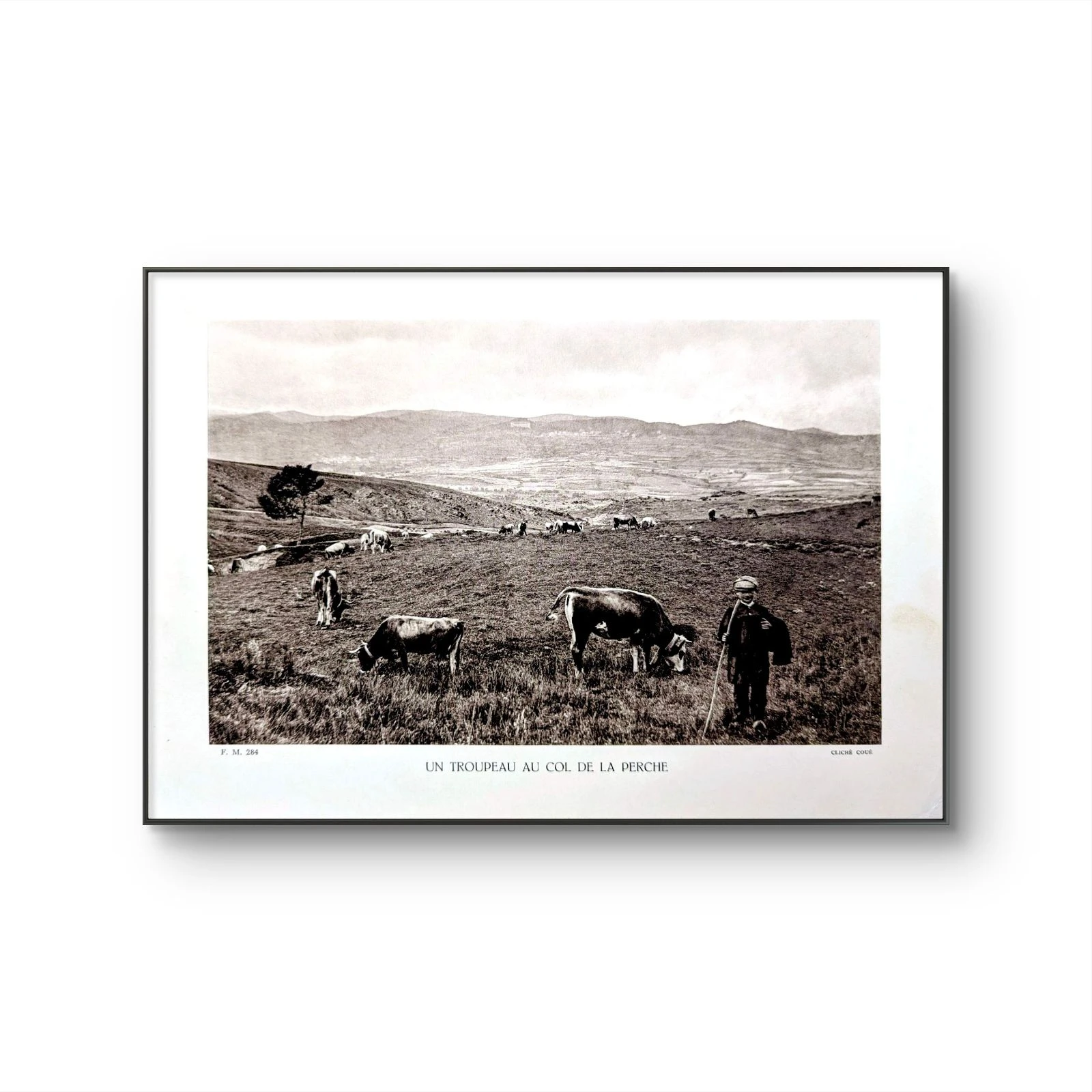 Colina de la Perche, Pirineus-Orientais, placa fotográfica impressa em 1937. – photo 2